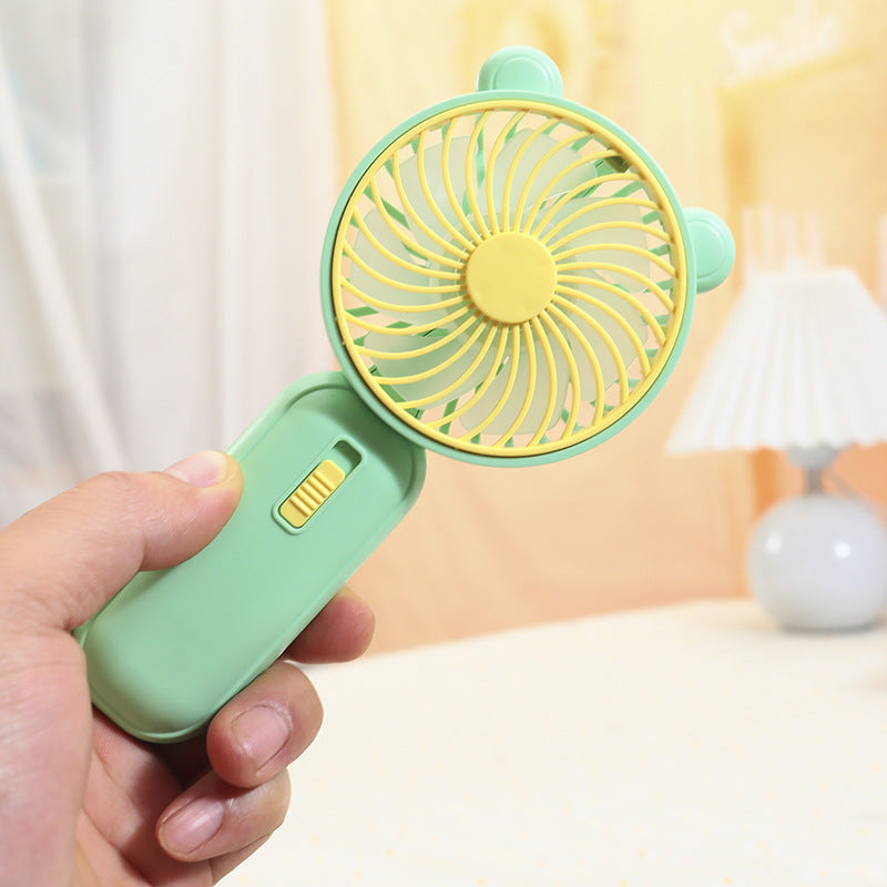 Women Portable Handheld Fan with Animal Design Bowlift