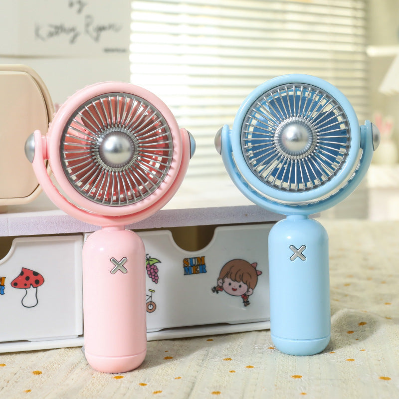 Women's Portable Hand Fan with Cute Animal Design Bowlift
