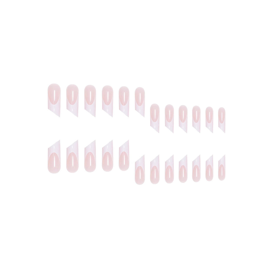 Elegant French Tip Acrylic Nail Art Extensions Bowlift