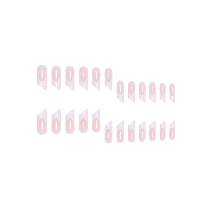 Elegant French Tip Acrylic Nail Art Extensions Bowlift