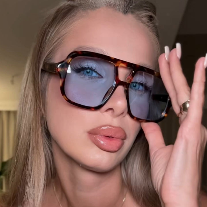 Ladies stylish oversized sunglasses in simple design Bowlift