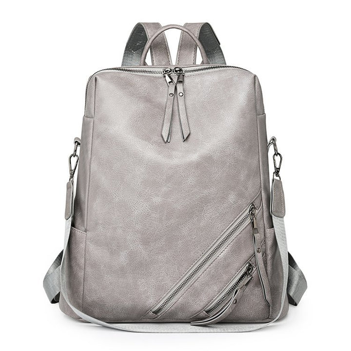 Fashionable Multi-Zipper Backpack Bowlift
