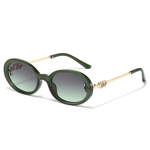 Elegant Shield Sunglasses with Decorative Metal Accents Bowlift