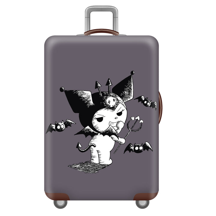 Unisex children's suitcase with reinforced hard shell, telescopic handle and Kuromi motif Bowlift