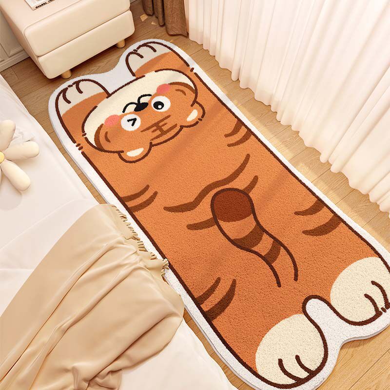 Cute Cat-Shaped Plush Bath Mat