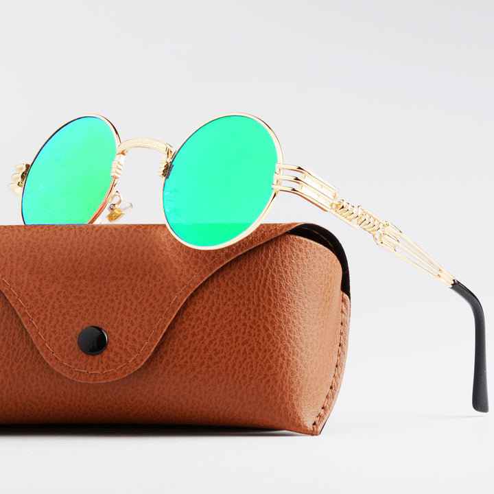 Women Artistic Round Glasses Bowlift