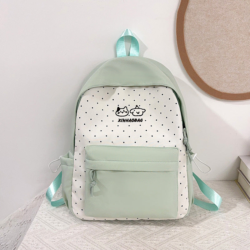 Casual Polka Dot Backpack