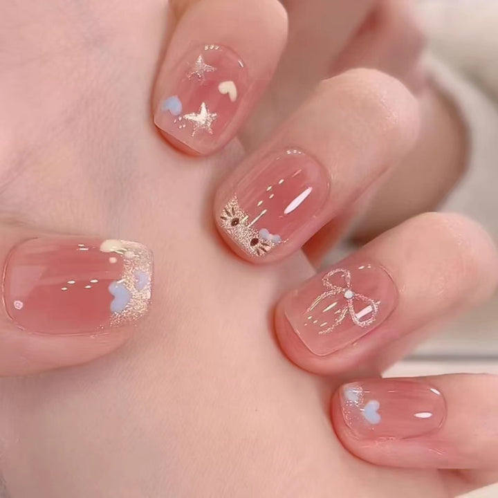 Artificial Nails in Stylish Ombre Design Bowlift