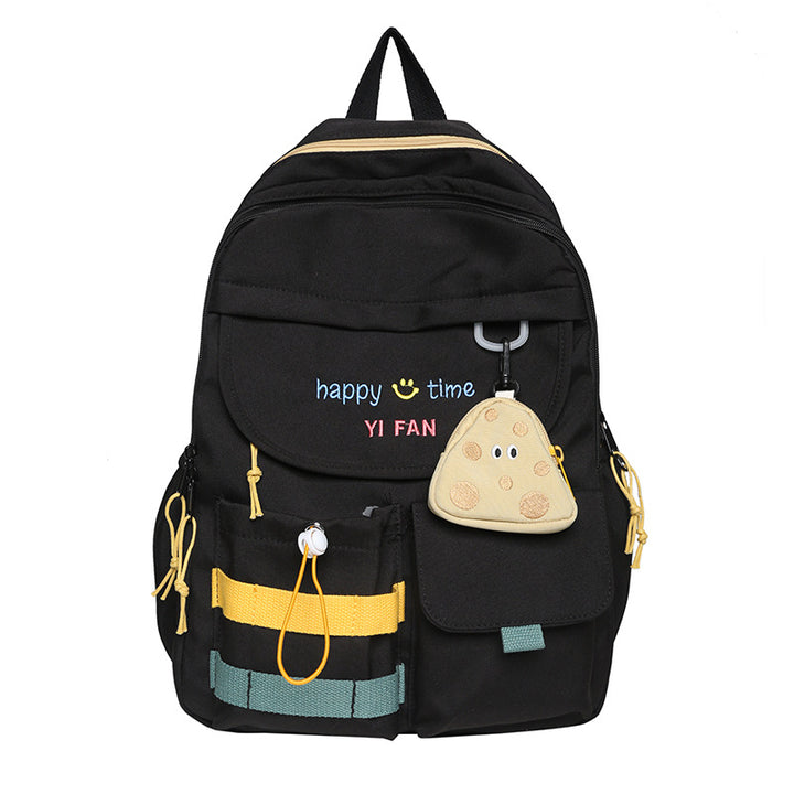 Playful Multi-Pocket School Backpack Bowlift