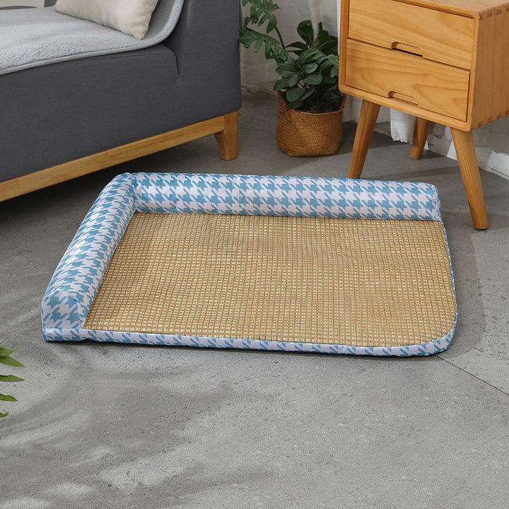 Women Cozy and Stylish Pet Bed with Elevated Edges Bowlift