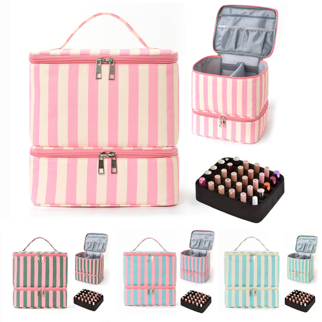 Cosmetic organizer with multiple compartments and removable interior Bowlift