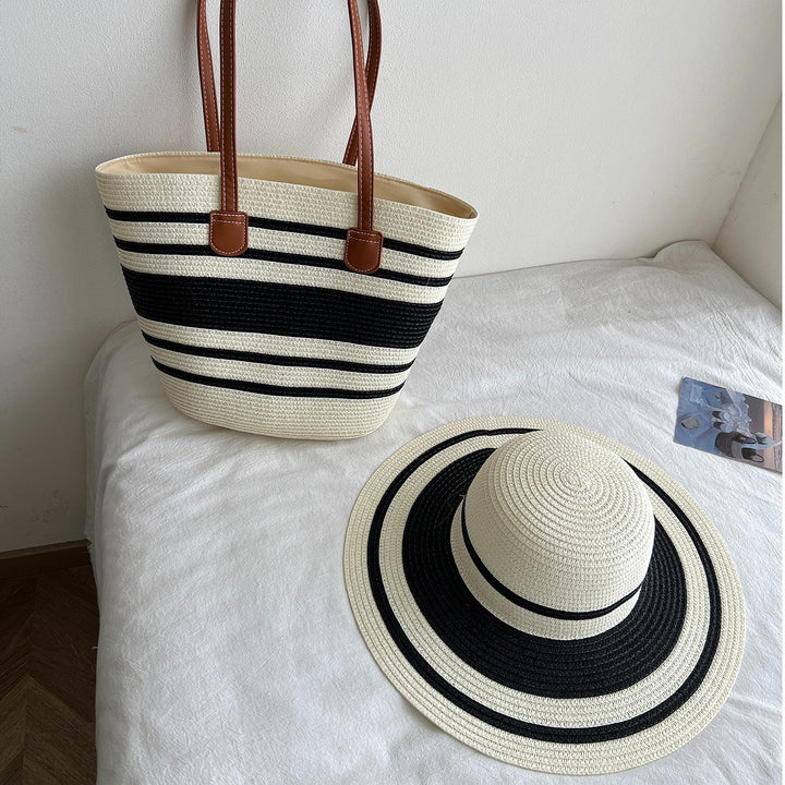 Fashionable Tote Bag Made of Braided Material Bowlift