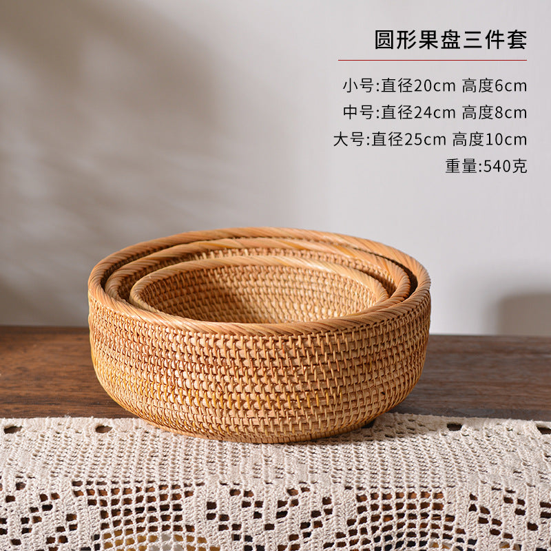 Ladies' beef decoration basket made of natural material Bowlift