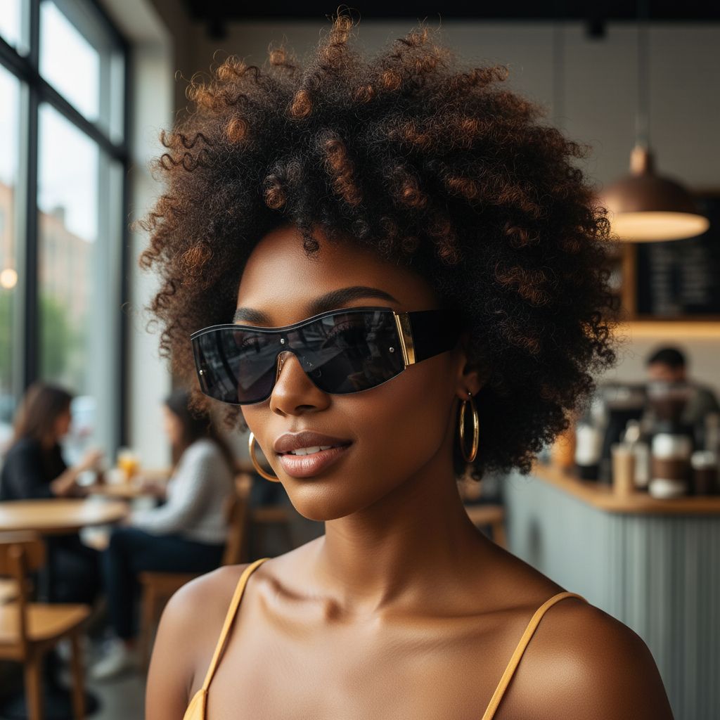 Women's fashionable sunglasses with a striking frame and high UV protection Bowlift