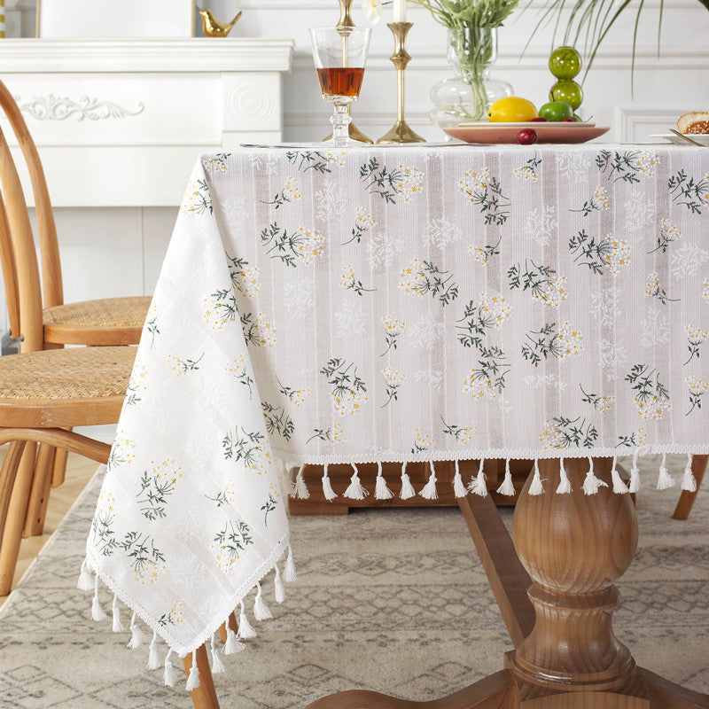Elegant Floral Tablecloth