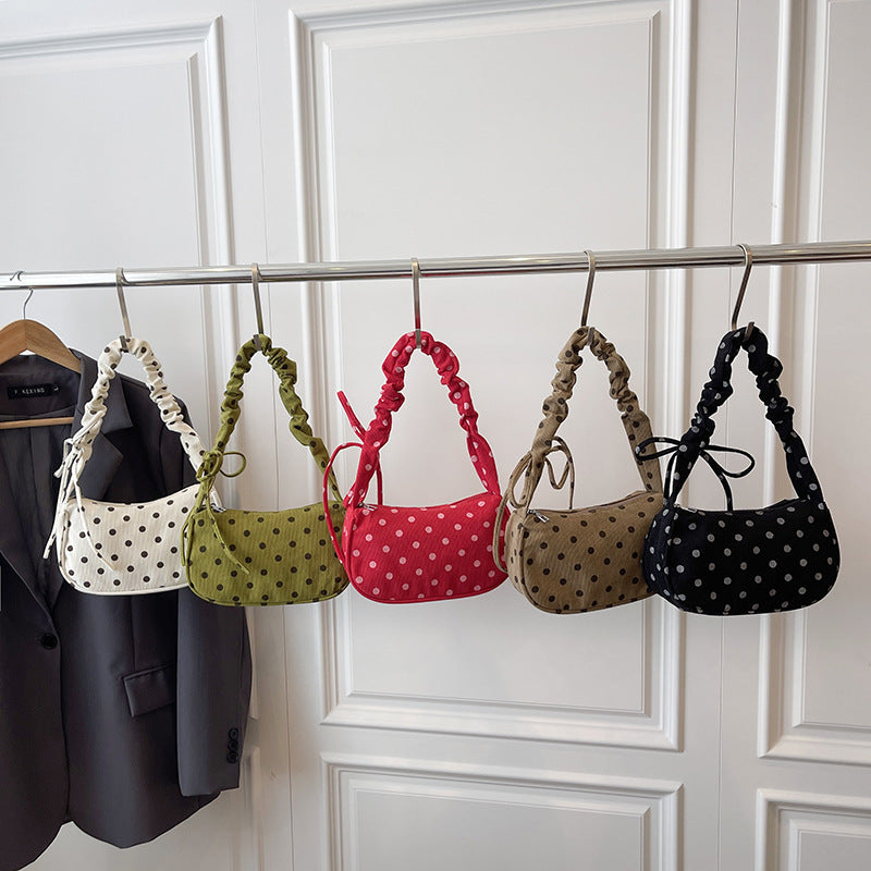 WoVintage Polka Dot Crossbody Handbag Bowlift