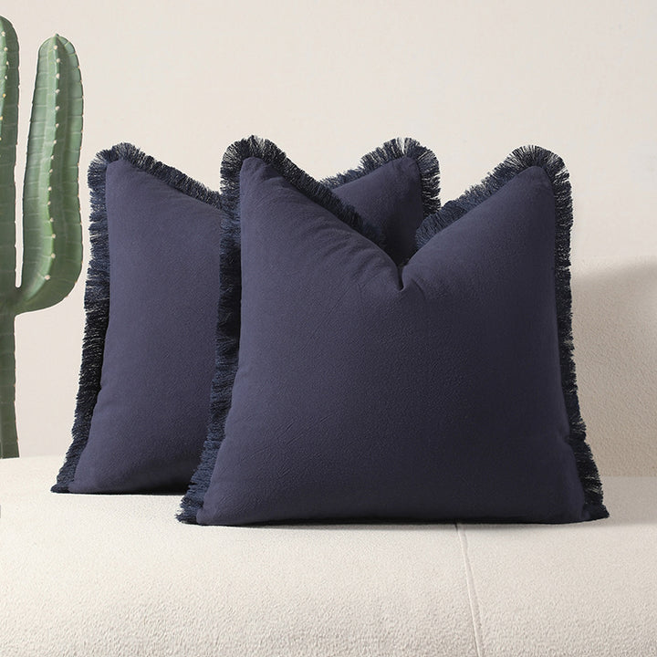 Fringed Decorative Throw Pillows