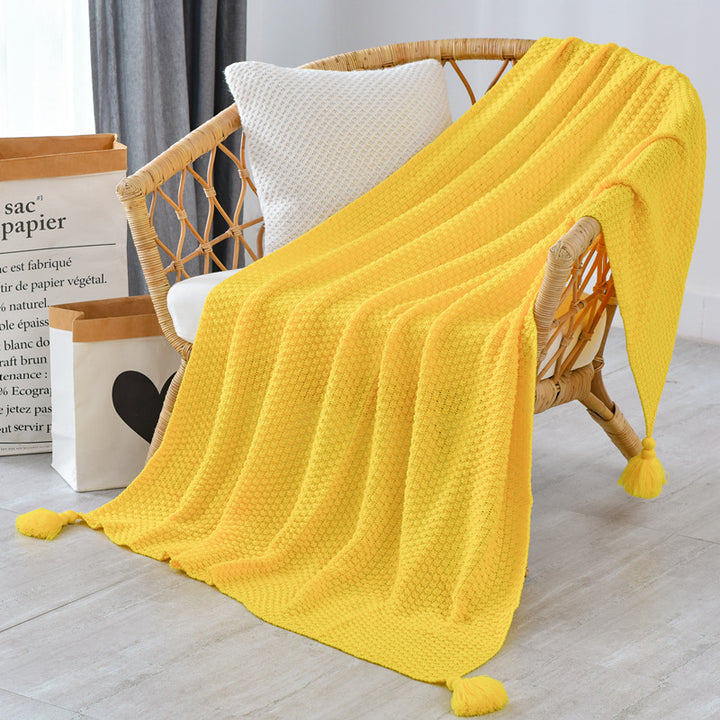 Ladies Elegant Waffle Structure Blanket Bowlift