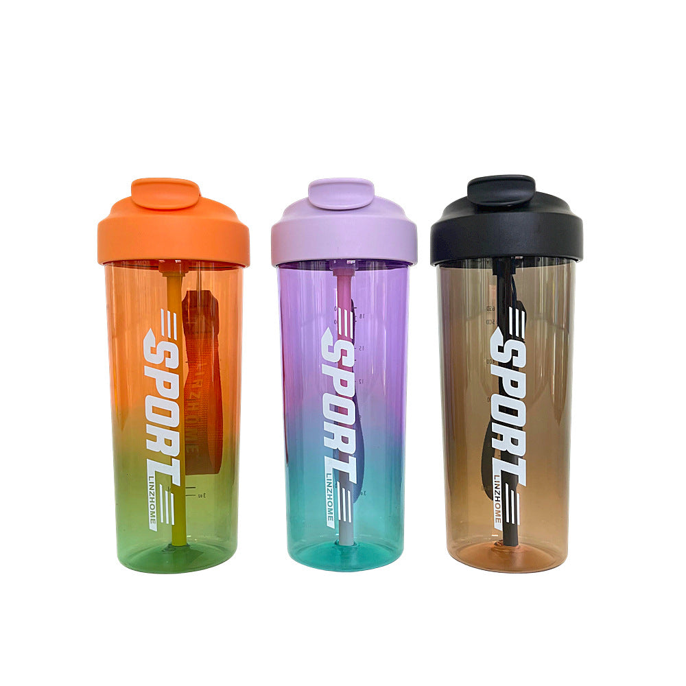 Women's sports water bottle with practical straw and carry function Bowlift