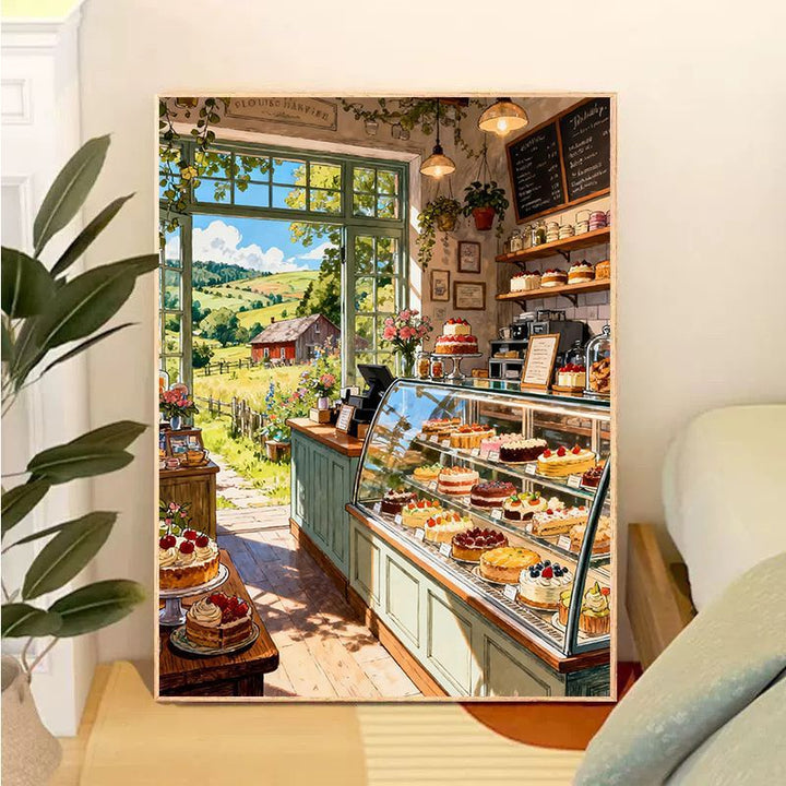 Bakery-Themed Decorative Canvas Art Bowlift