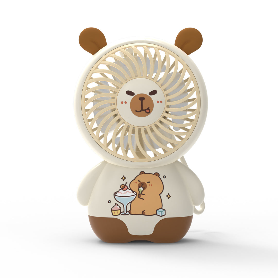 Unisex Portable Hand Fan in Cute Bear Design Bowlift