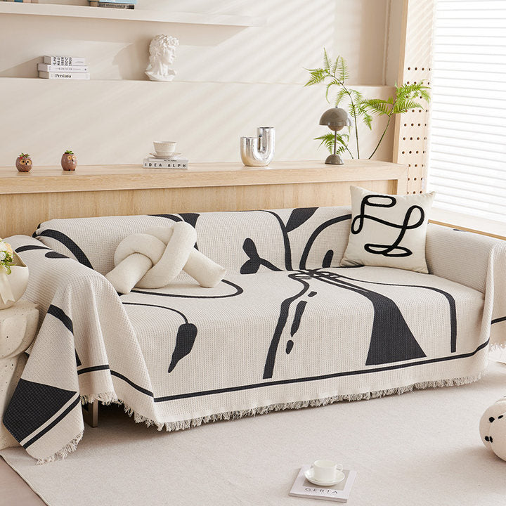 Modern Abstract Sofa Throw Blanket