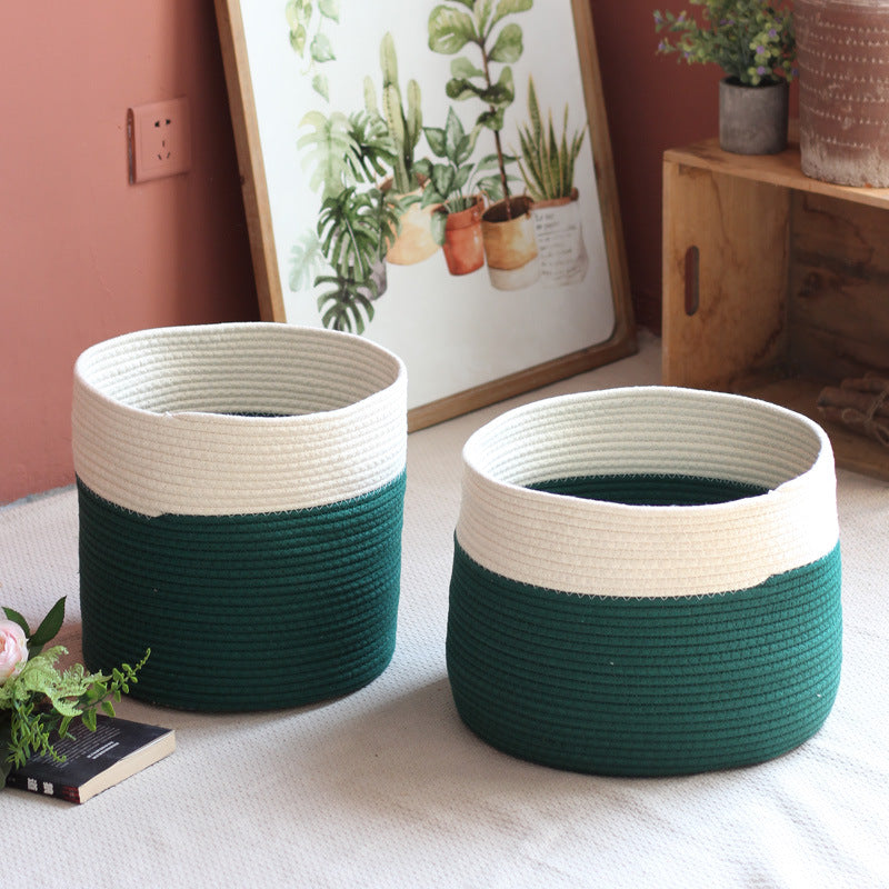 Handcrafted cotton storage basket Bowlift