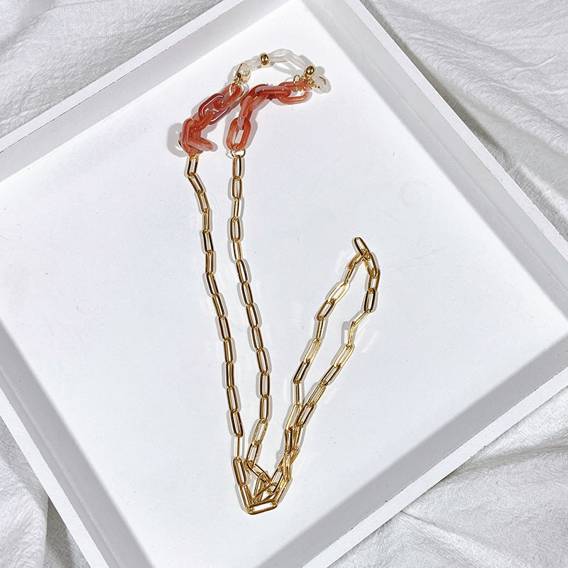 Fashionable Jewelry Holder Chain Made of Glossy Metal Bowlift