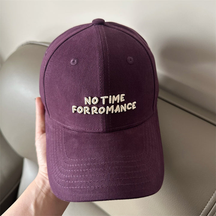 Women's Casual Cap with Motivational Embroidery Bowlift