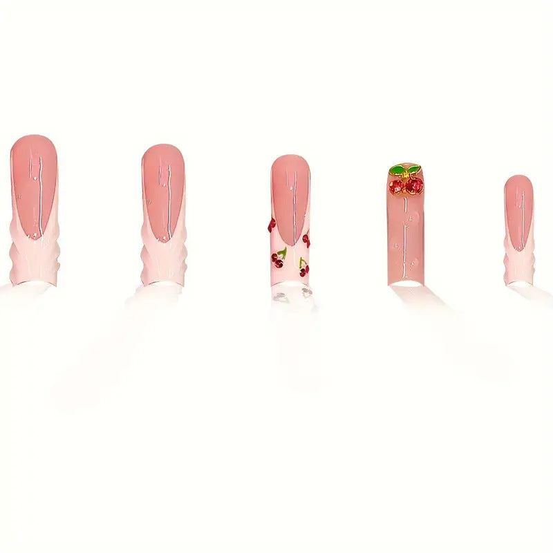 Artistic Cherry Blossom Nail Enhancements Bowlift