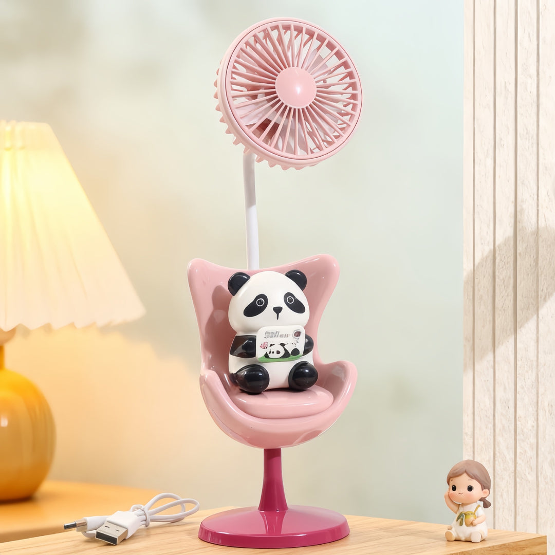Women's Portable Mini Fan with Fun Bear Design Bowlift