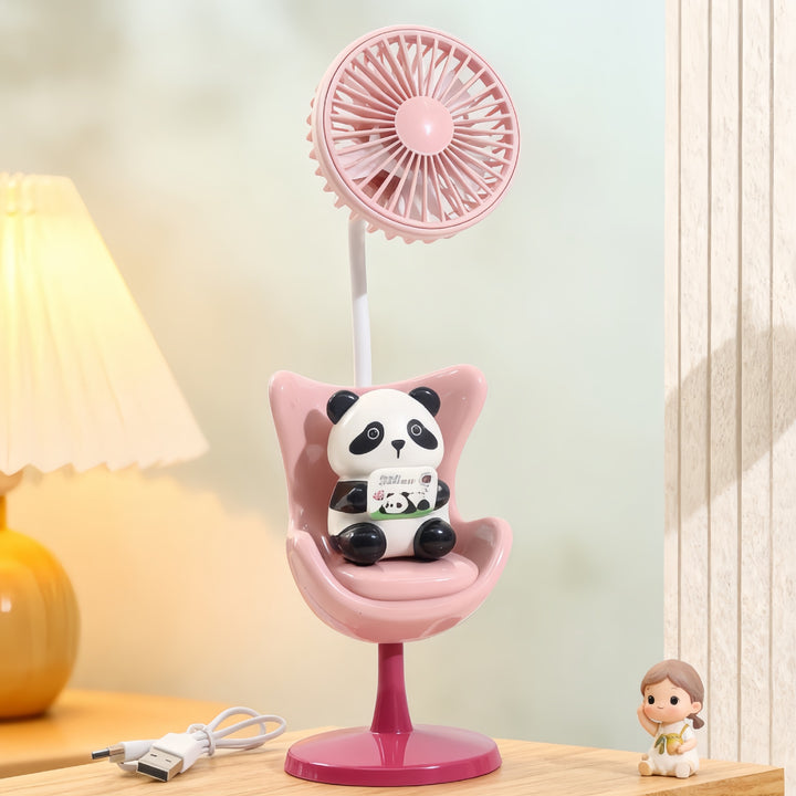 Women's Portable Mini Fan with Fun Bear Design Bowlift