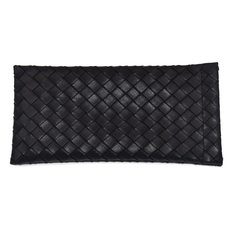 Woven Leather Clutch Wallet Bowlift