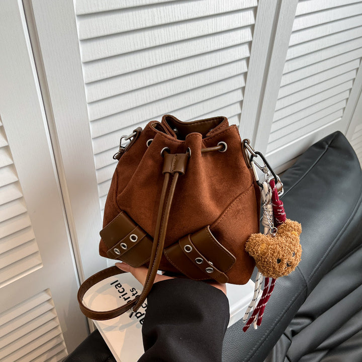 Suede Bucket Bag Bowlift