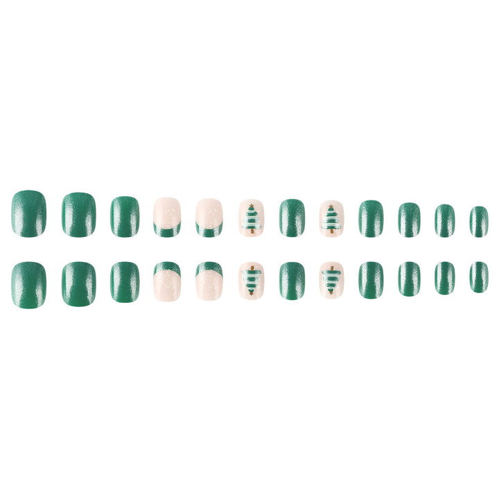 Festive Glittery Press-On Nail Art Set Bowlift