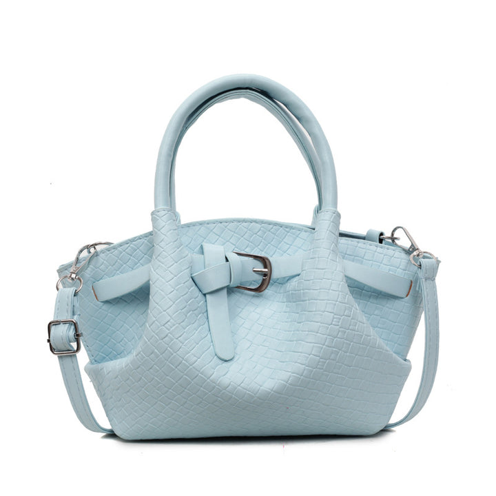 Stylish Woven Structured Handbag Bowlift