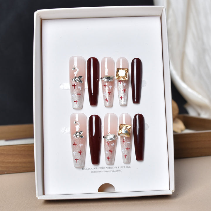 Decorative Press-On Nail Art Extensions Bowlift