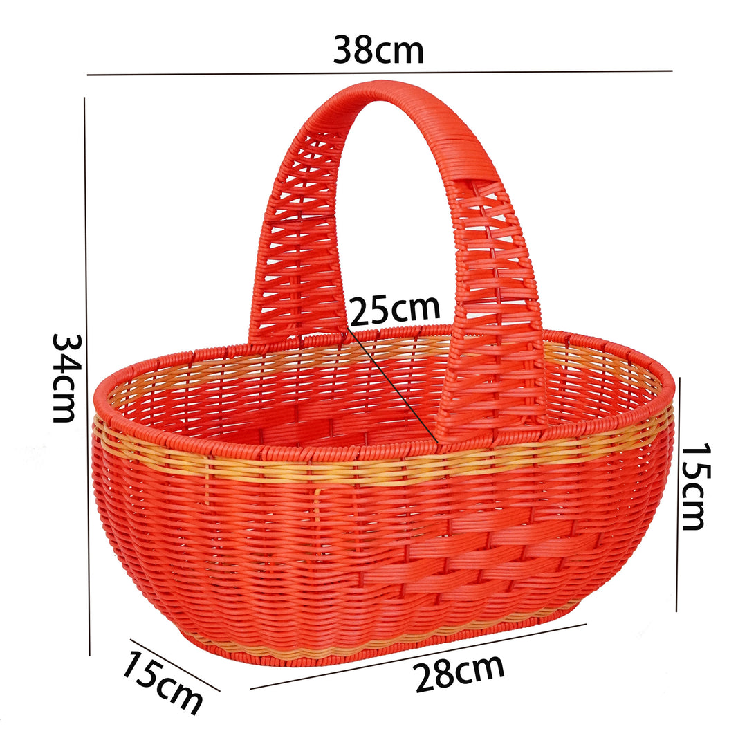 Large Woven Garden Picnic Basket Bowlift