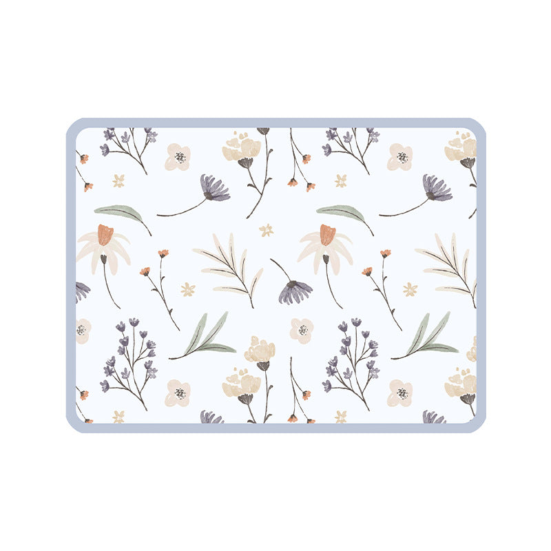 Floral Patterned Kitchen Drying Mat Bowlift