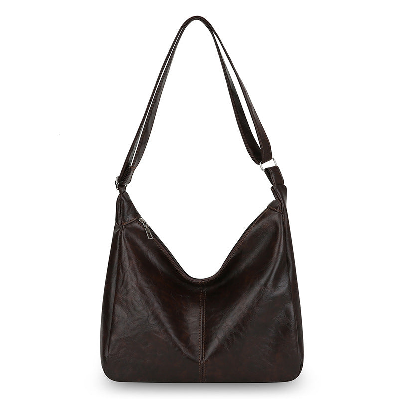 Elegant Leather Shoulder Bag Bowlift