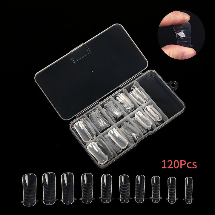 Clear Press-On Nail Tips Bowlift