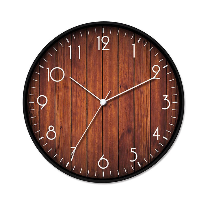 Wall clock with wood look Bowlift