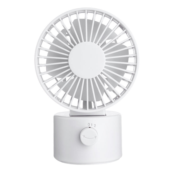 Unisex compact table fan with tiltable head and rechargeable battery Bowlift