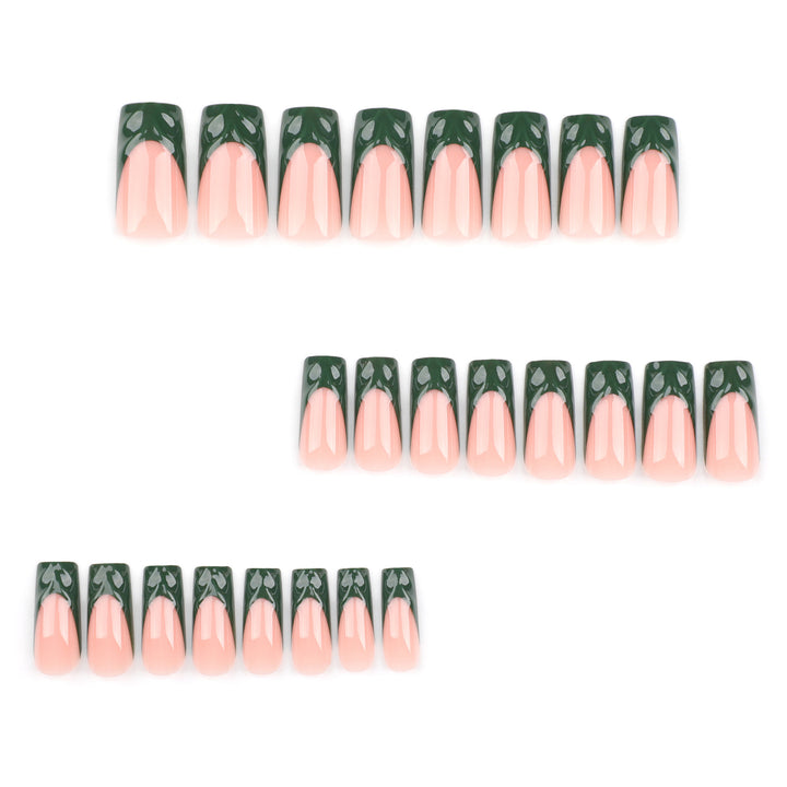 Artful Nail Extensions with Botanical Design Bowlift