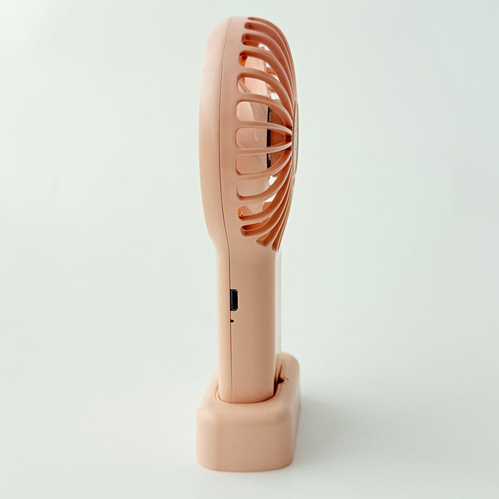 Ladies Portable Hand Fan with USB Charging Function and 3 Speed Levels Bowlift