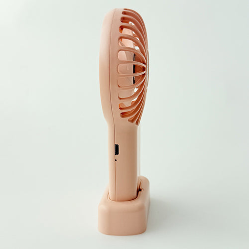 Ladies Portable Hand Fan with USB Charging Function and 3 Speed Levels Bowlift