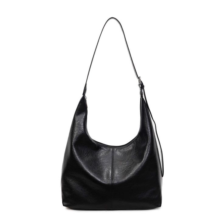 Premium Leather Slouchy Handbag Bowlift