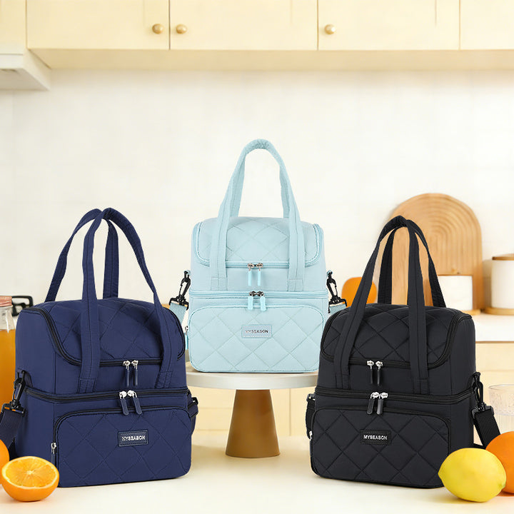 Quilted Insulated Lunch Carrier Bowlift