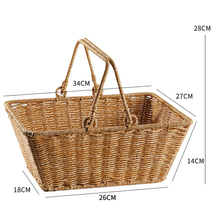 Unisex Rectangular Shopping and Storage Basket Bowlift
