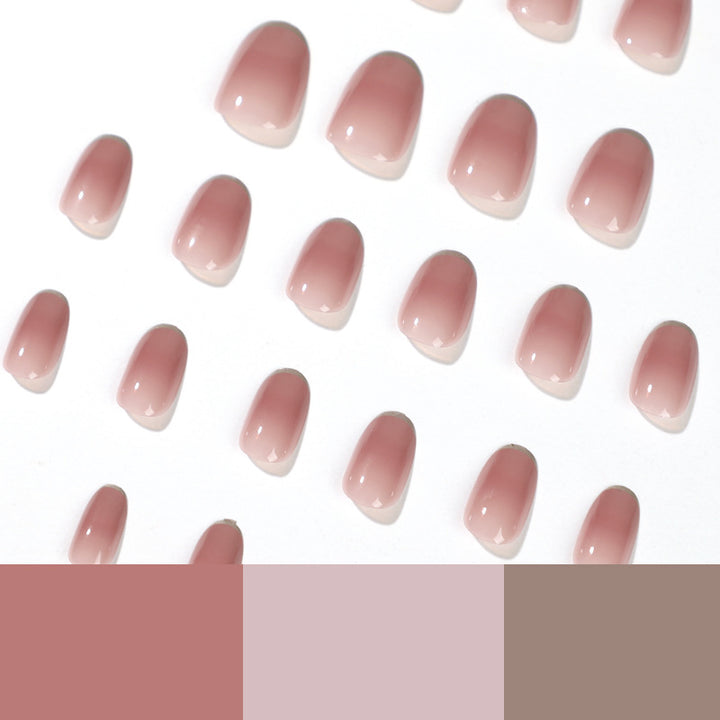 Elegant Gel Nail Extensions with Transparent Tips Bowlift